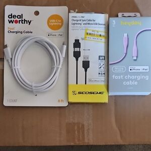 Heyday Purple Fast Charging Cable for iPhone and iPad